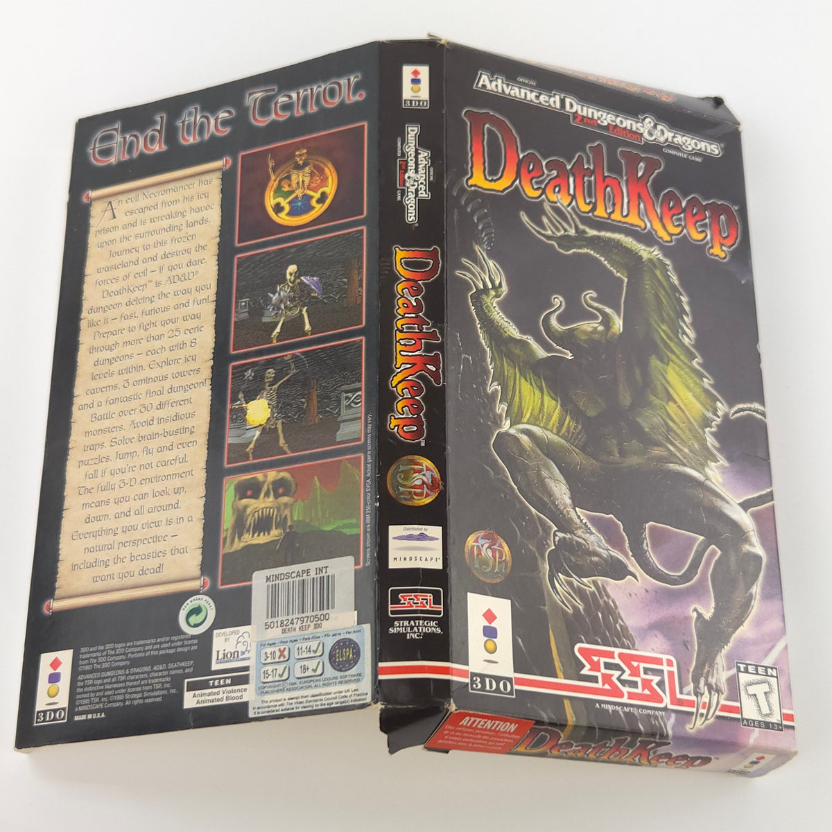 Panasonic 3DO Spiel Death Keep OVP CD NTSC Mindscape