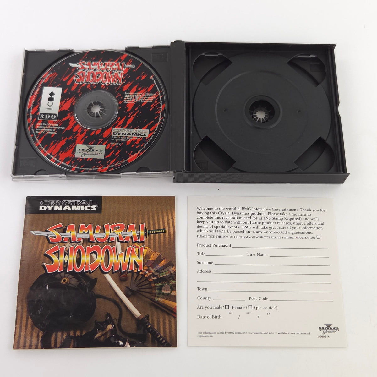 Panasonic 3DO Spiel Samurai Shodown OVP CD PAL Crystal
