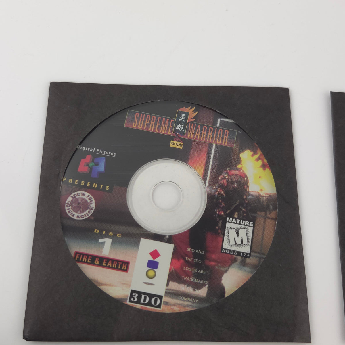 Panasonic 3DO Spiel Supreme Warrior OVP USA