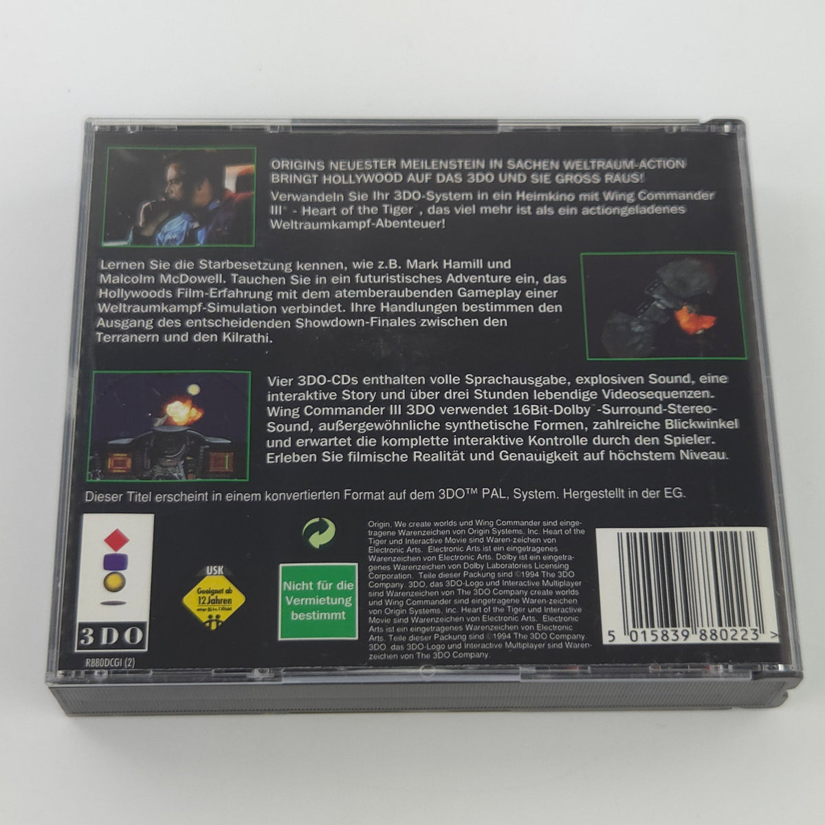 Panasonic 3DO Spiel Wing Commander 3 OVP PAL