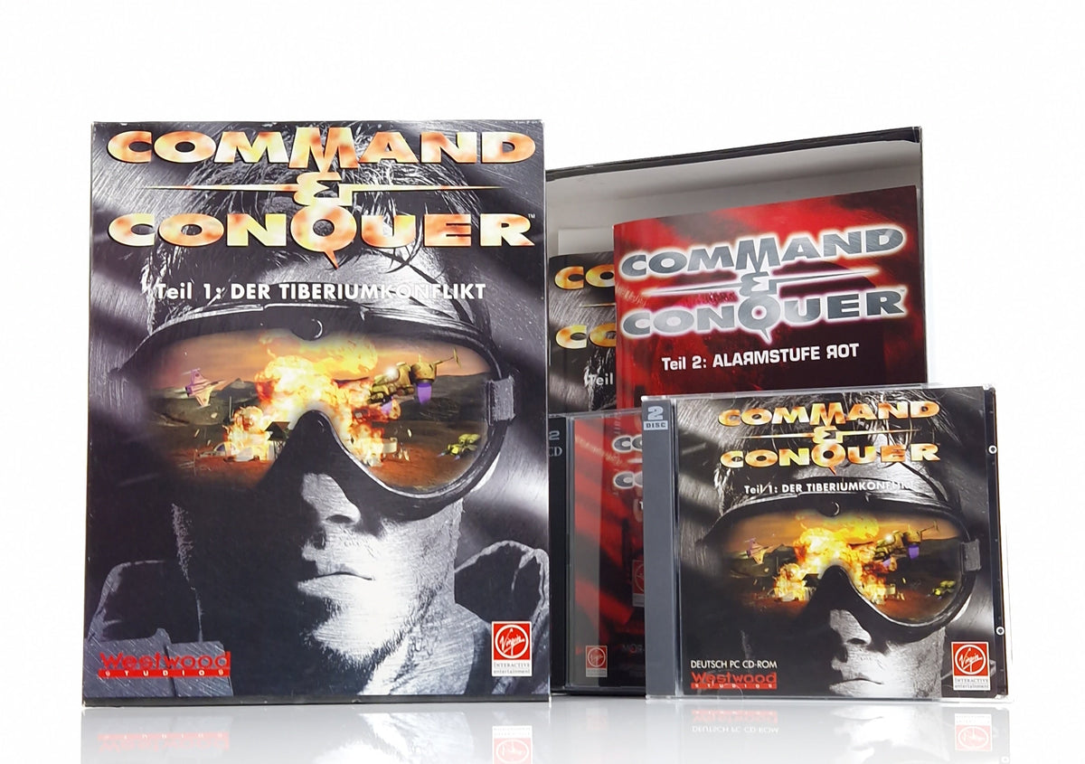 PC Spiel – Command & Conquer Teil 1 & 2 Big Box OVP PAL