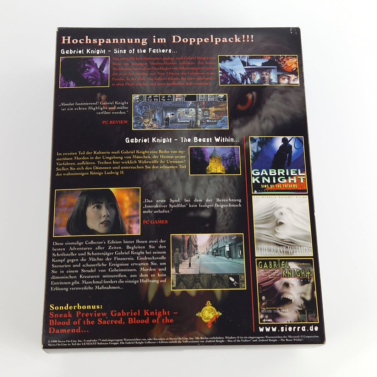 PC Spiel – Gabriel Knight Collectors Edition Big Box OVP