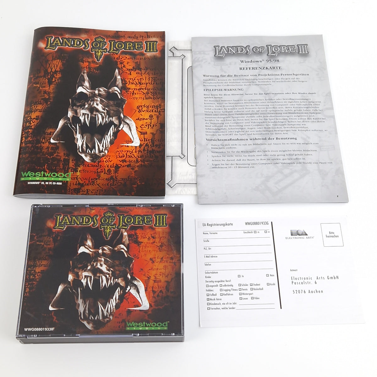 PC Spiel – Lands of Lore III Big Box OVP PAL