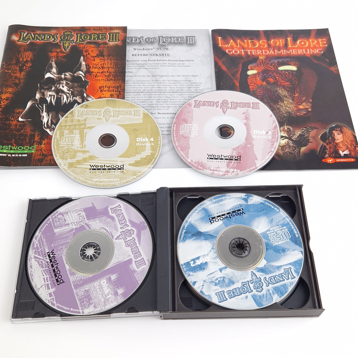 PC Spiel – Lands of Lore III Big Box OVP CD-ROM