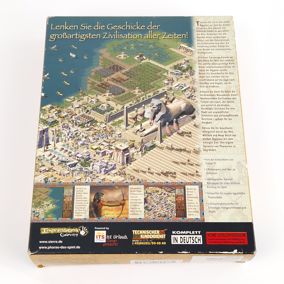 PC Spiel – Pharao Erschaffe Big Box OVP CD-ROM