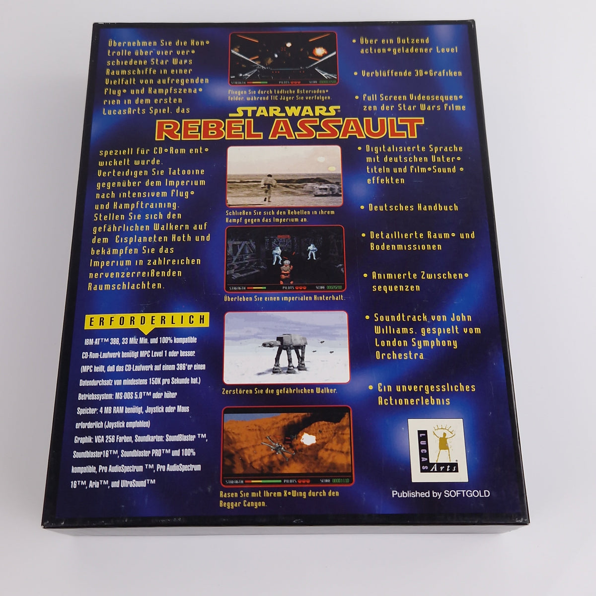 PC Spiel – Star Wars Rebel Assault I & II Big Box OVP PAL