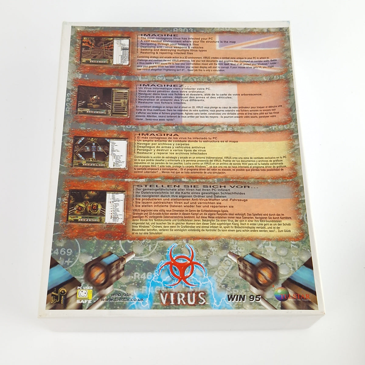 PC Spiel – Virus Warnung Siegel Big Box OVP CD-ROM