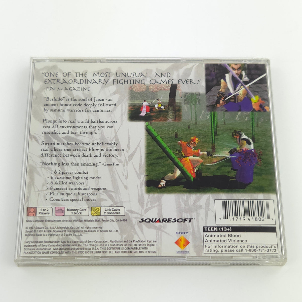 Playstation 1 Spiel – Bushido Blade (NTSC-U/C OVP)