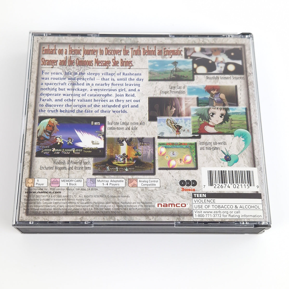 Playstation 1 Spiel – Tales of Destiny II NTSC USA neuwertig
