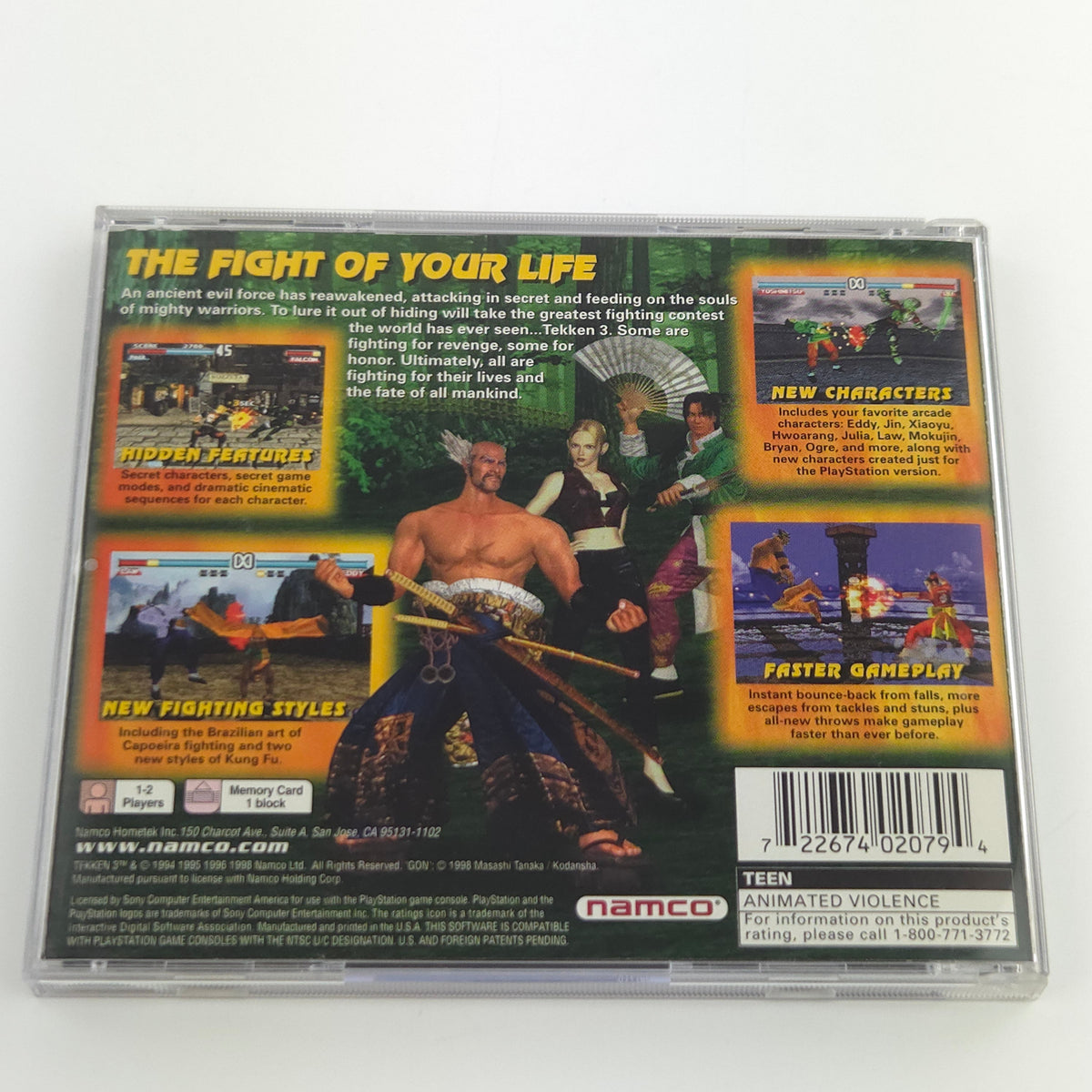 Playstation 1 Spiel – Tekken 3 nahezu neuwertig (OVP)