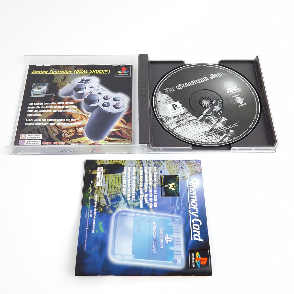 Playstation 1 Spiel – The Granstream Saga + Guide (PAL)