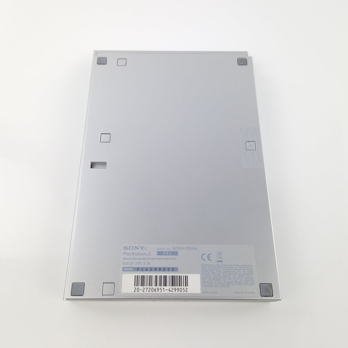 Playstation 2 Konsole Sony PS2 Slim Silber OVP PAL