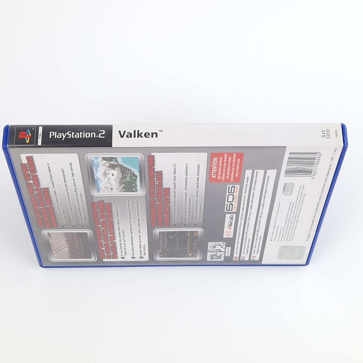 Playstation 2 Spiel – Assault Suits Valken OVP PAL