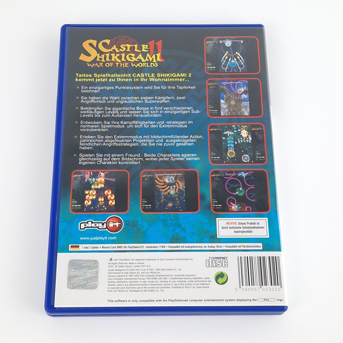 Playstation 2 Spiel – Castle Shikigami II OVP PAL