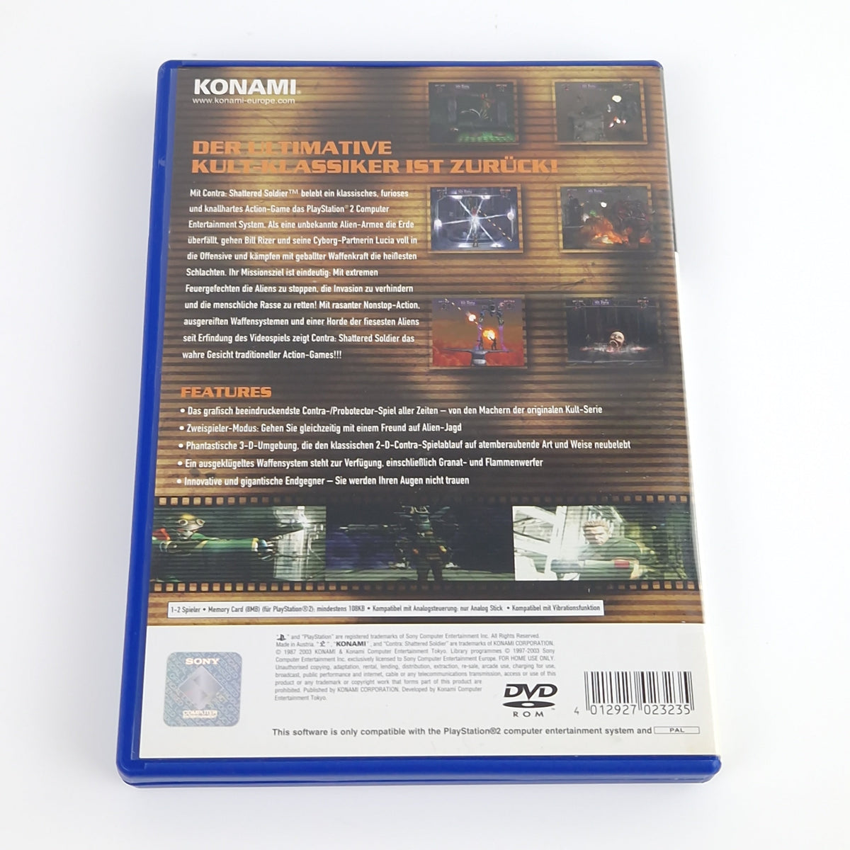 Playstation 2 Spiel – Contra Shattered Soldier (OVP PAL)