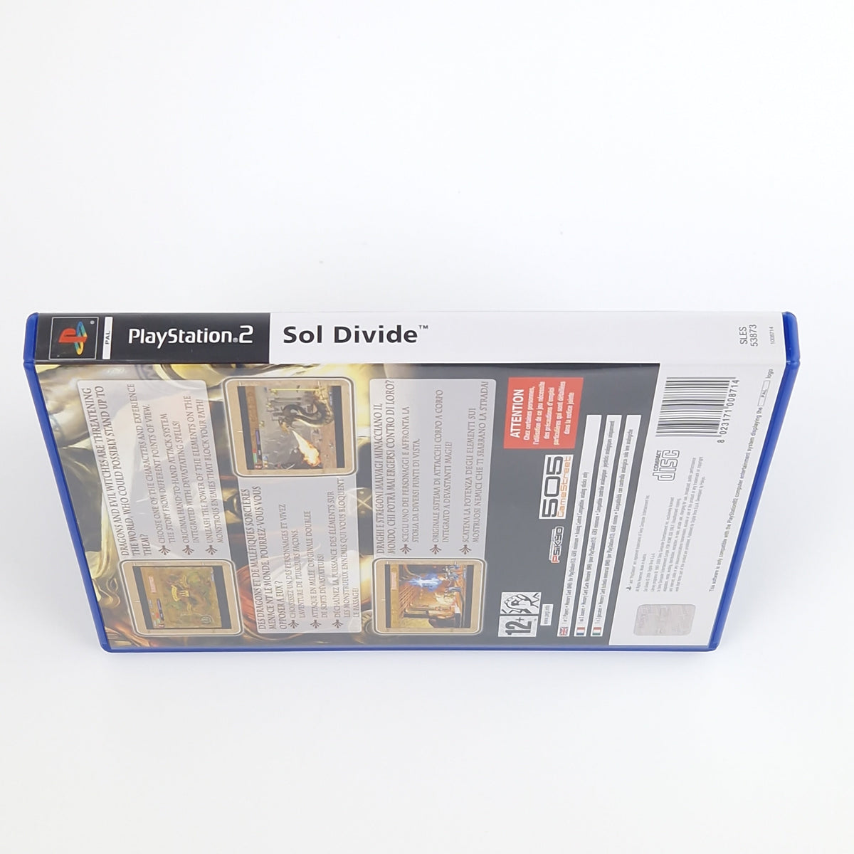 Playstation 2 Spiel – Sol Divide OVP PAL