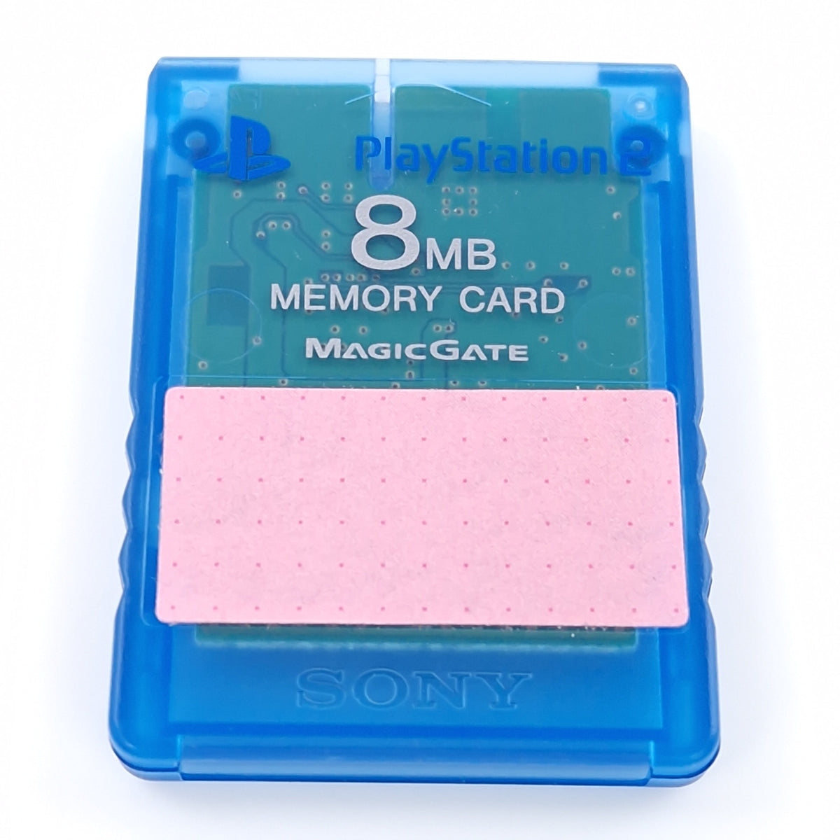 Playstation 2 Zubehör – Original 8MB Memory Card Transp Blau