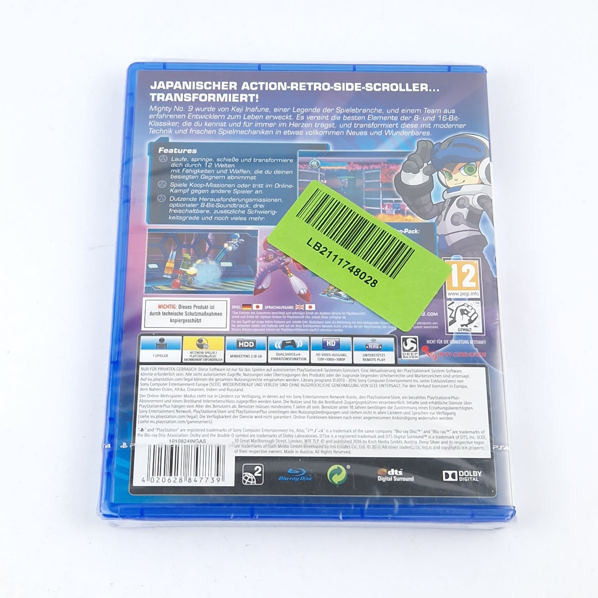Playstation 4 Spiel: Mighty No.9 - OVP NEU SEALED - SONY PS4