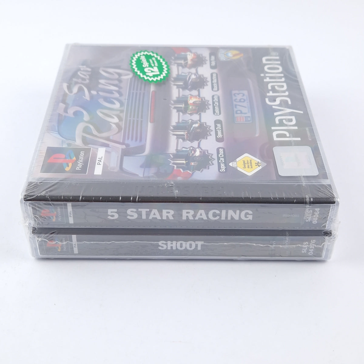 Playstation Spiel – 5 Star Racing + Shoot (PS1 Neu)