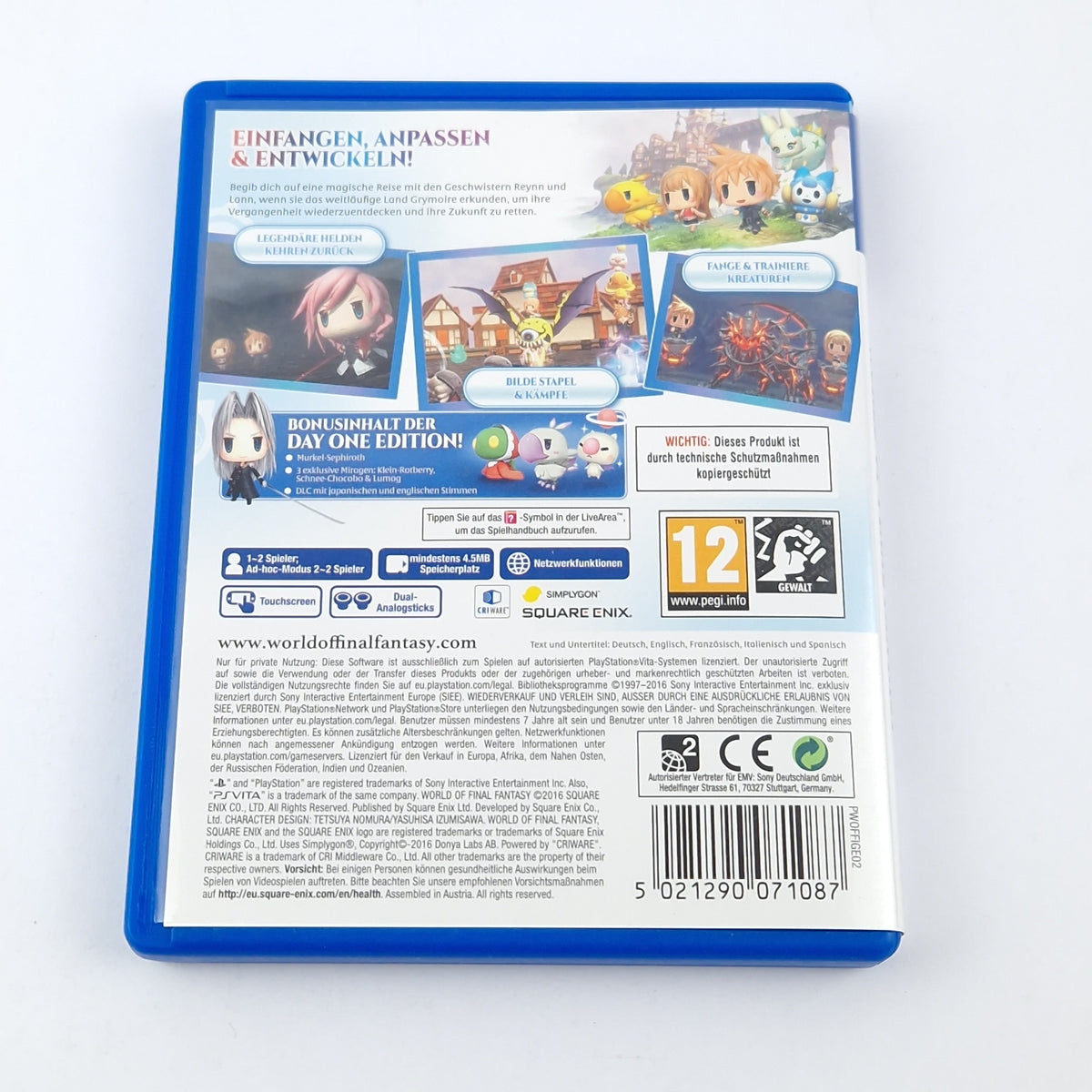 Playstation Vita Spiel – World of Final Fantasy OVP PAL