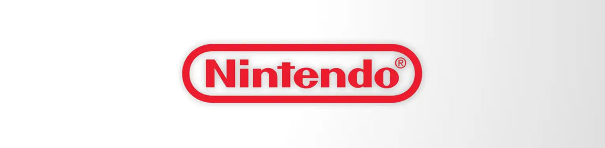 Rotes Nintendo-Logo mit weißer Beschriftung in einem abgerundeten rechteckigen Rahmen.