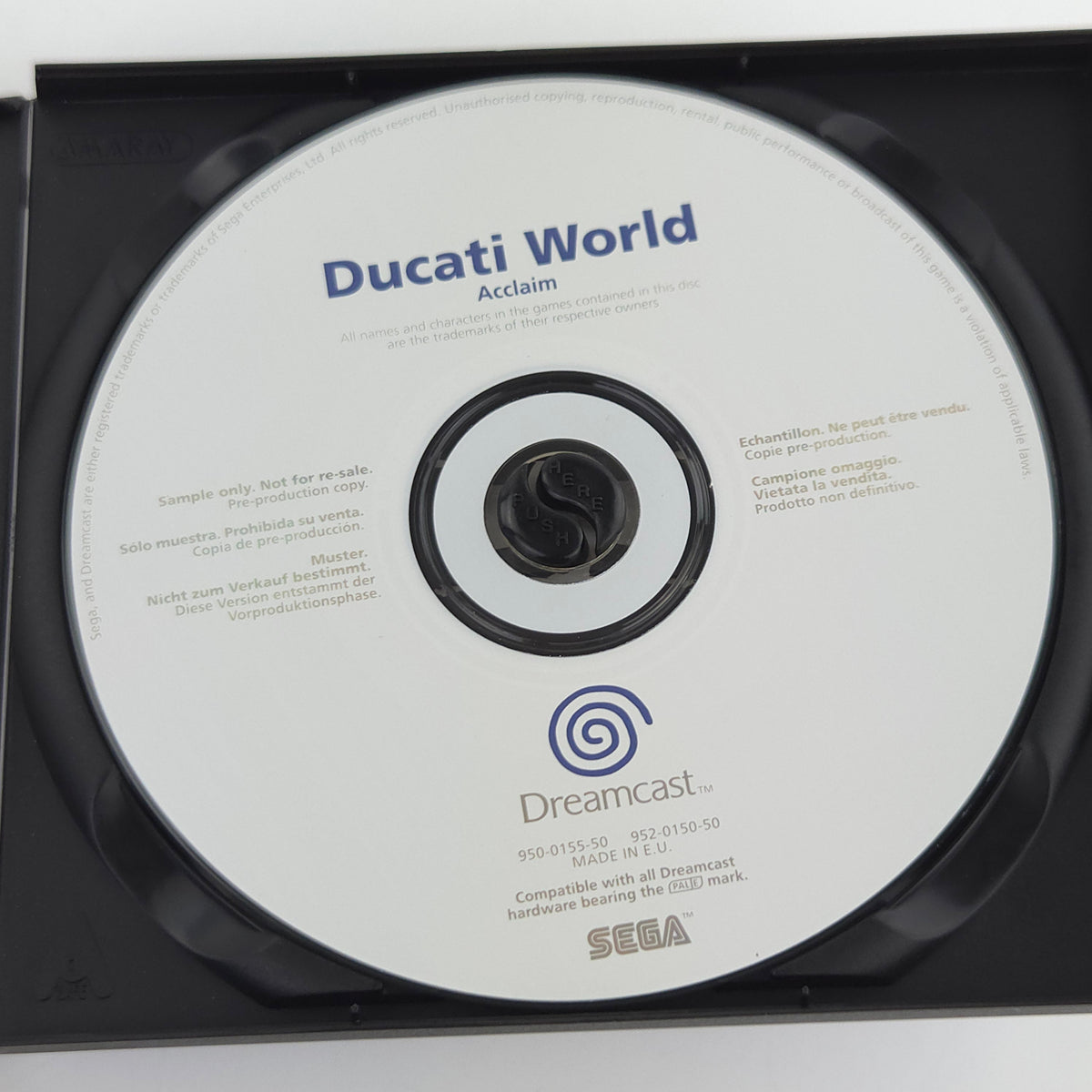 Sega Dreamcast Spiel Ducati World White Label Promo OVP