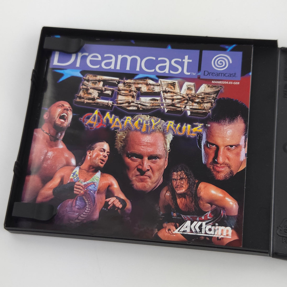 Sega Dreamcast Spiel ECW Anarchy Rulz White Label Promo