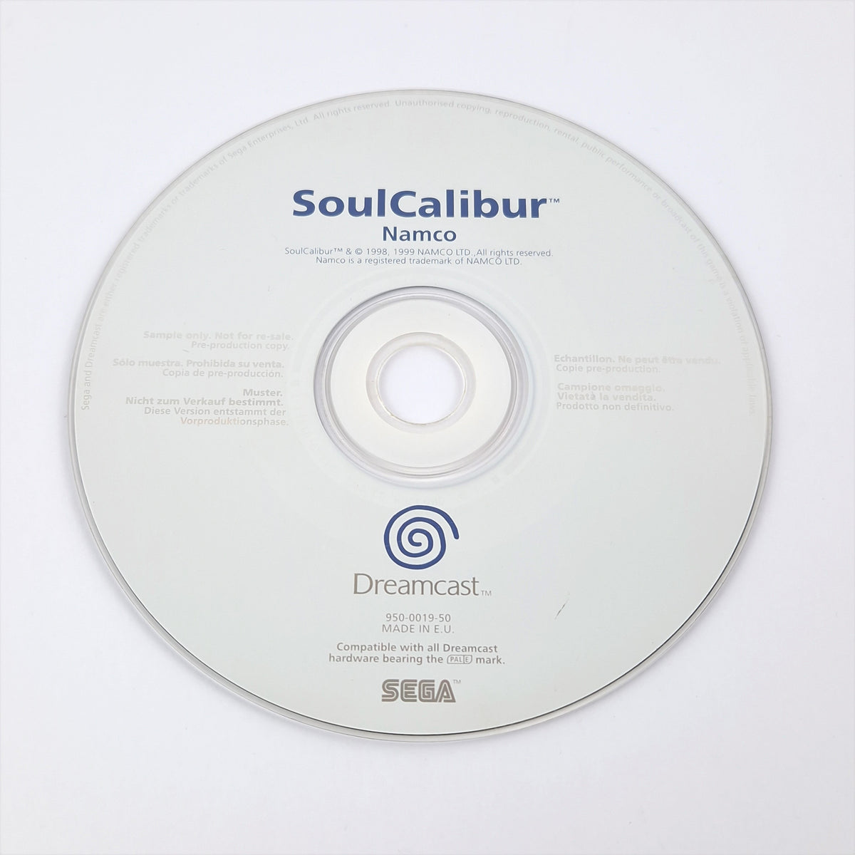 Sega Dreamcast Promo Spiel – Soul Calibur (PAL)