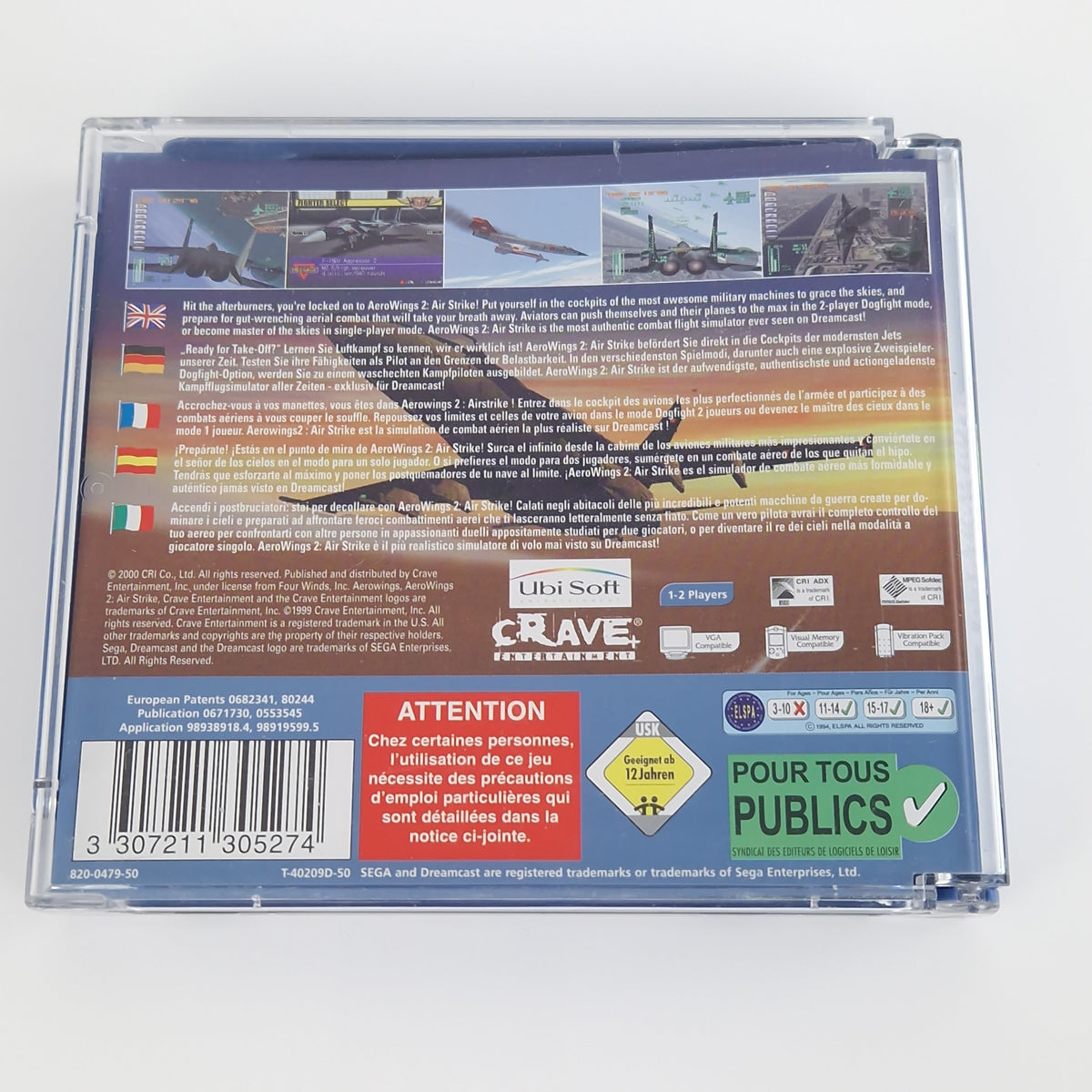Sega Dreamcast Spiel – Aerowings 2 Airstrike PAL OVP
