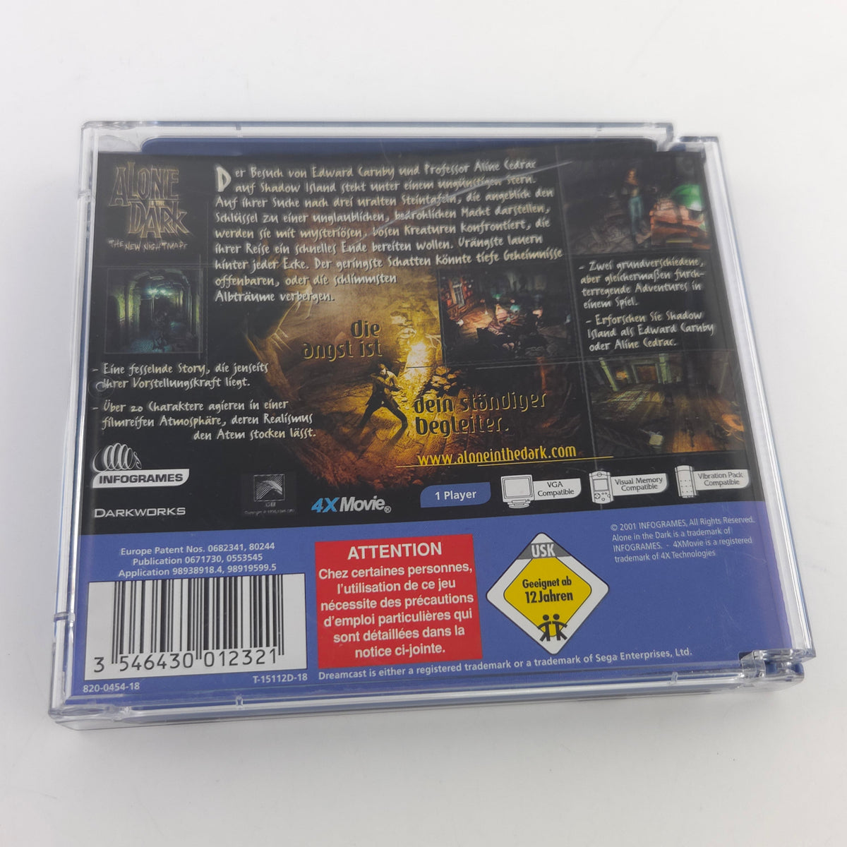 Sega Dreamcast Spiel Alone in the Dark New Nightmare PAL