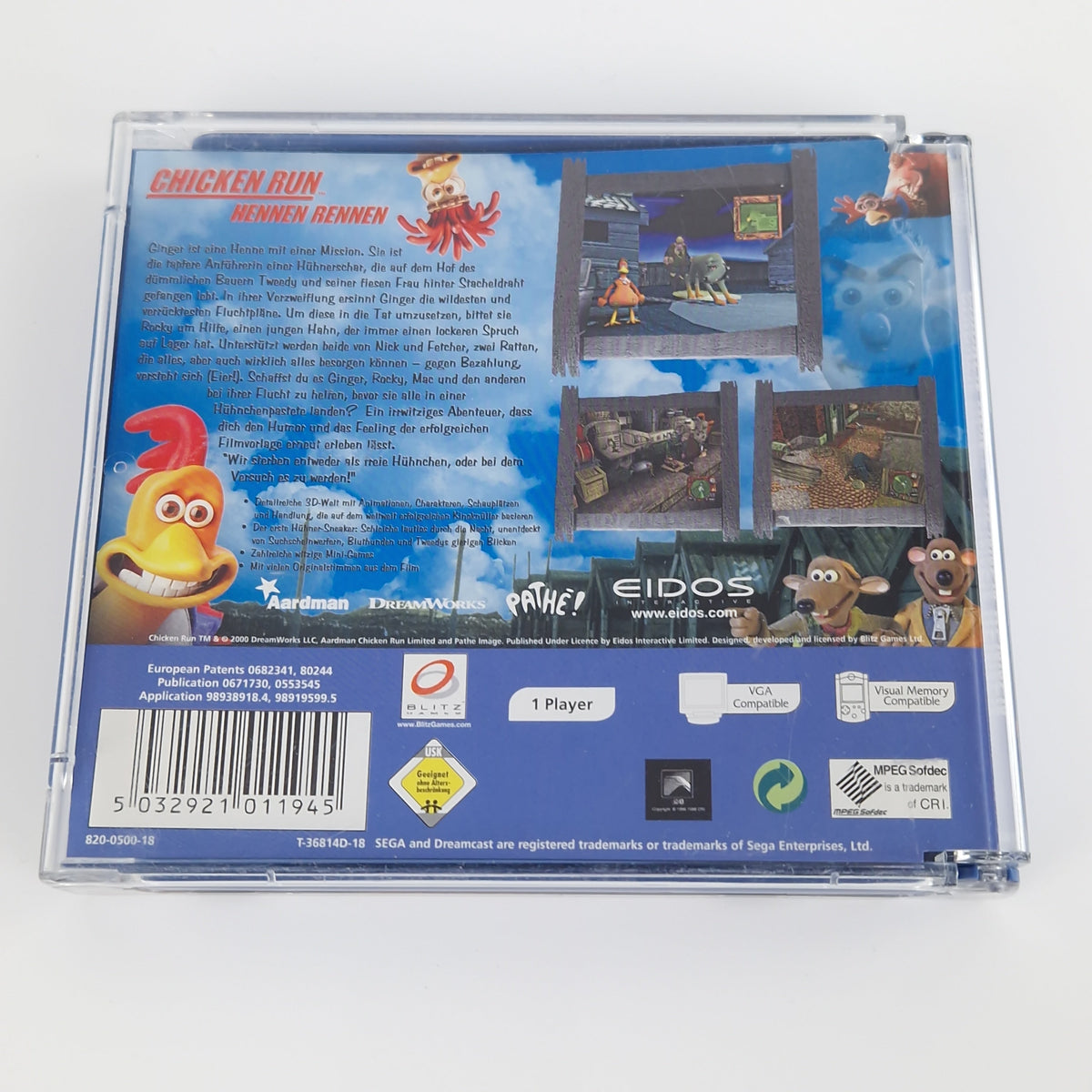 Sega Dreamcast Spiel – Chicken Run Hennen Rennen (PAL OVP)