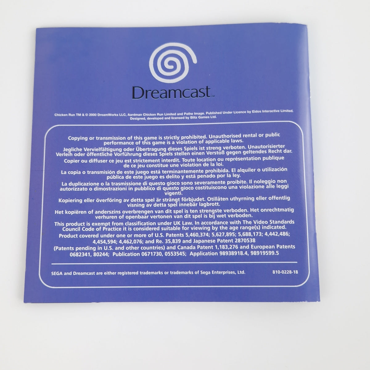 Sega Dreamcast Spiel – Chicken Run Hennen Rennen (PAL OVP)