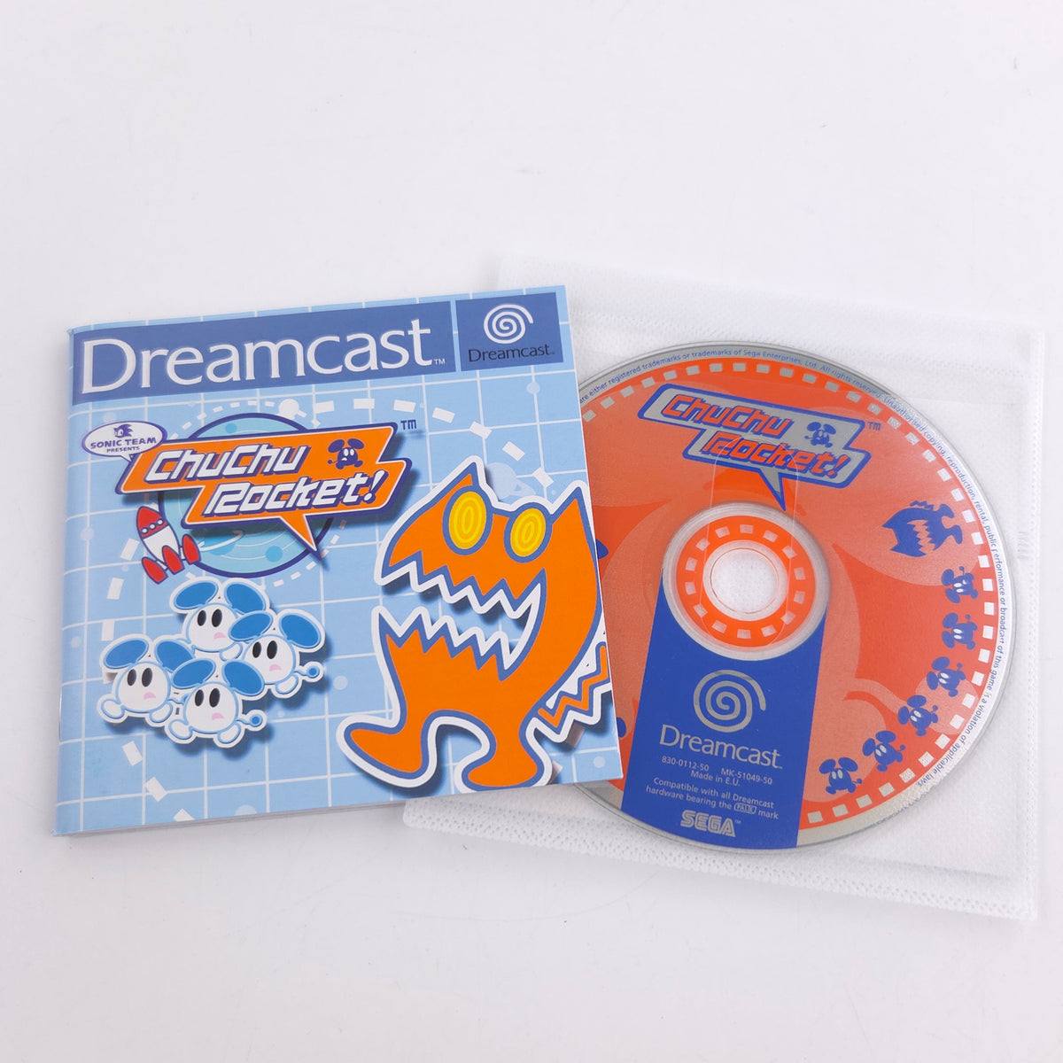Sega Dreamcast Spiel ChuChu Rocket lose CD mit Anleitung