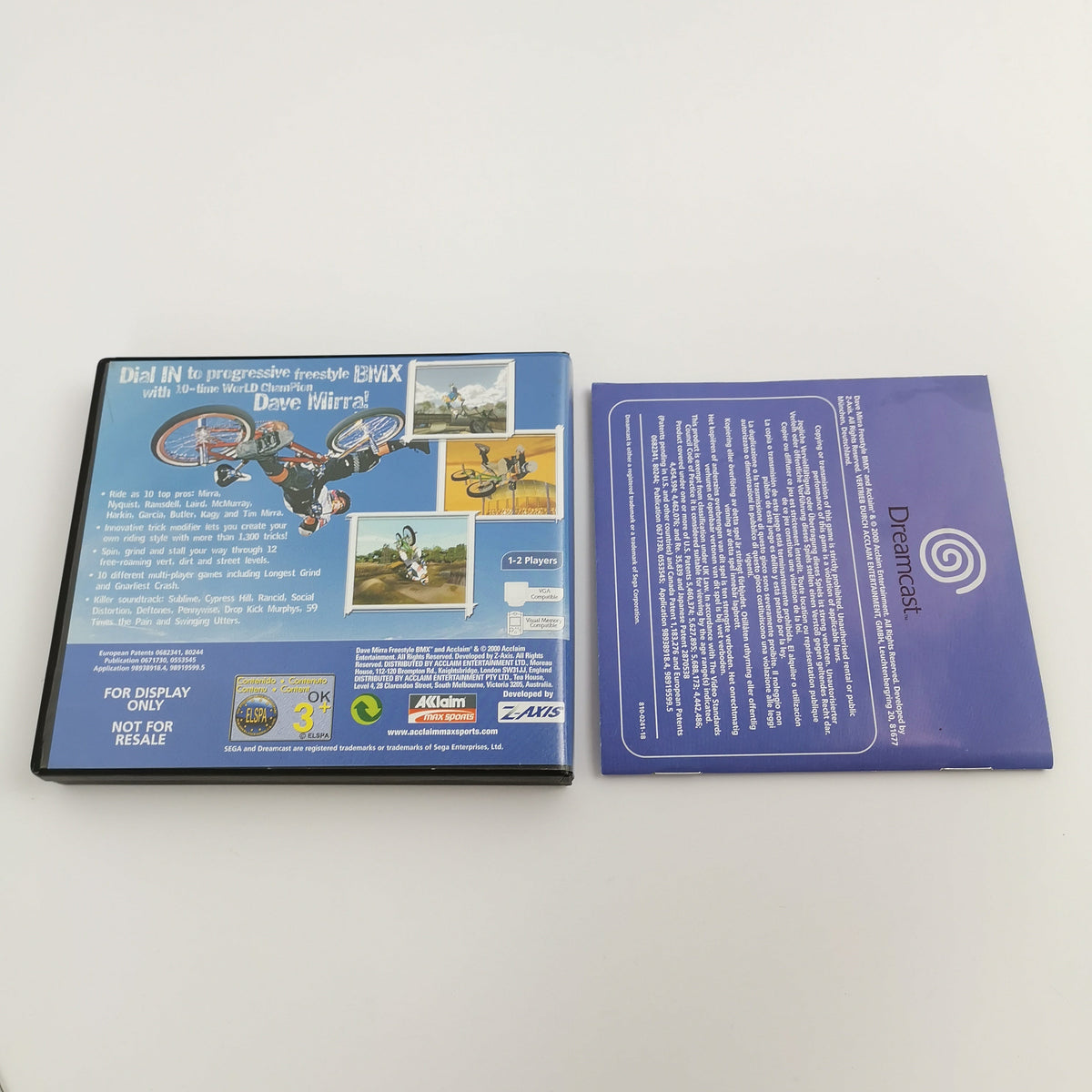 Sega Dreamcast Spiel – Dave Mirra Freestyle Promo PAL OVP
