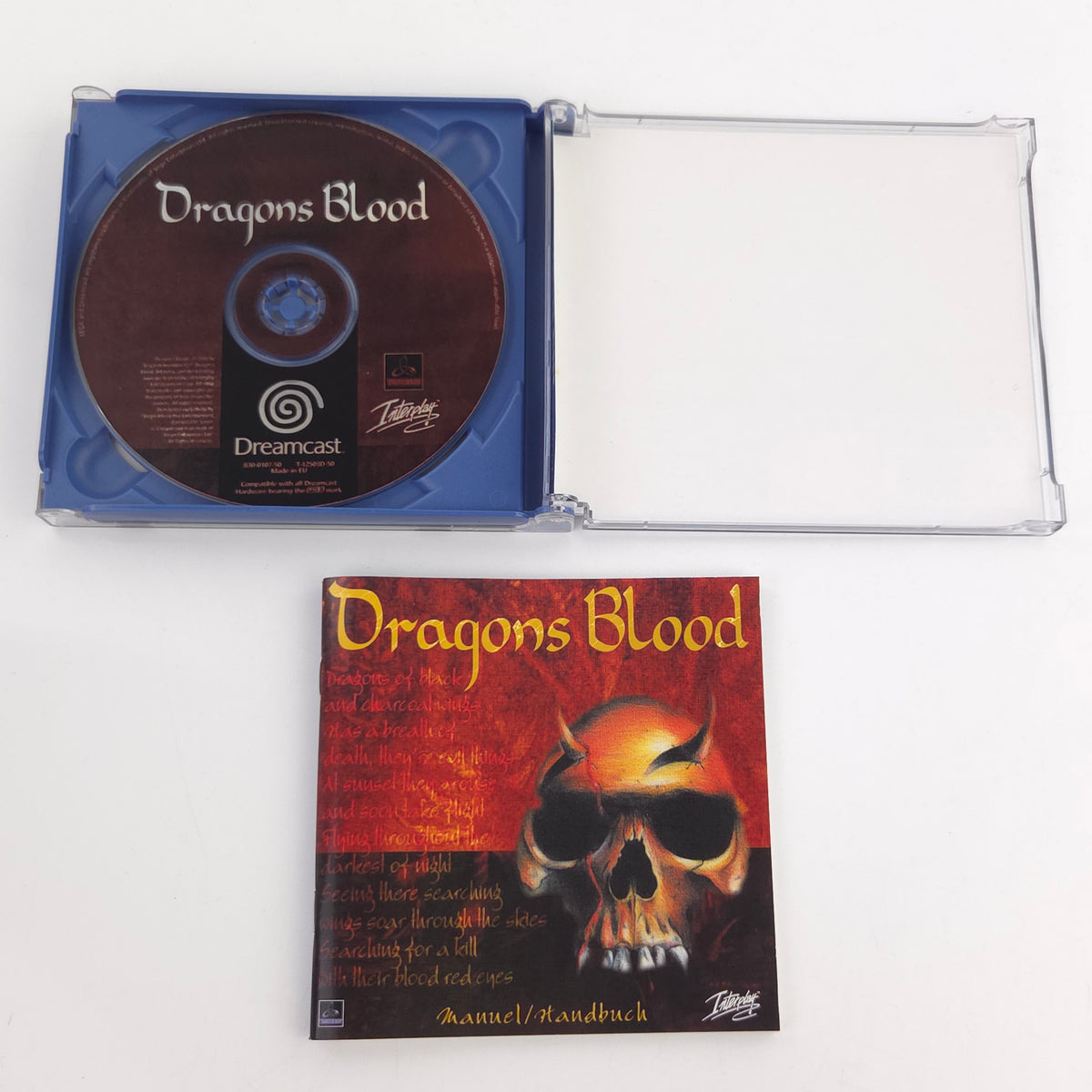 Sega Dreamcast Spiel Dragons Blood CIB PAL EUR OVP