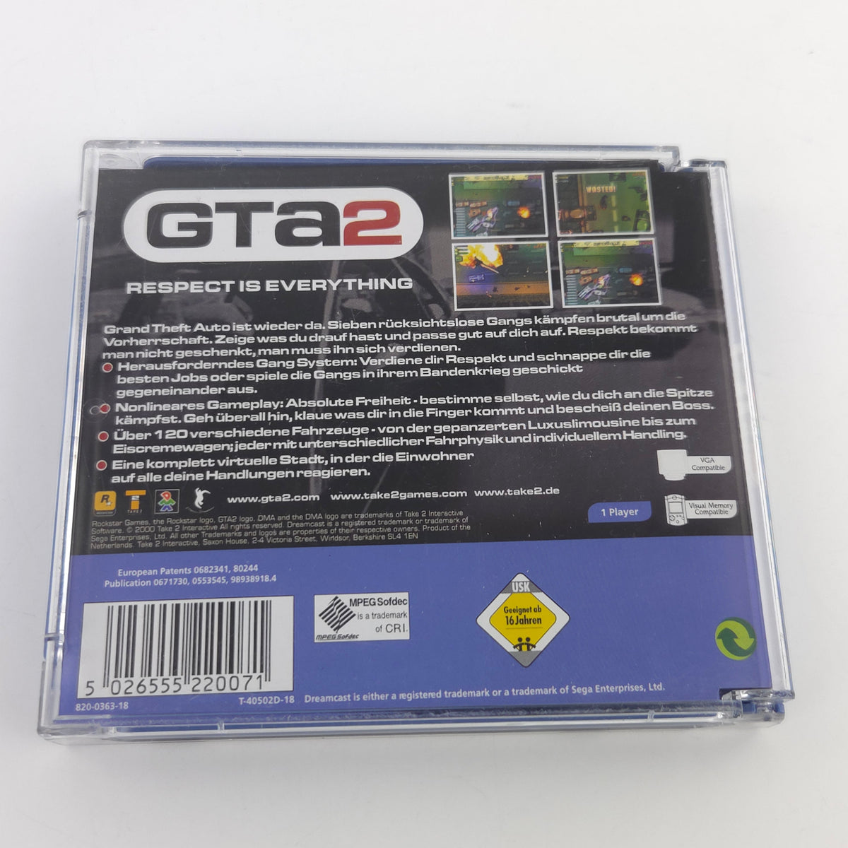 Sega Dreamcast Spiel Grand Theft Auto 2 GTA DC OVP PAL