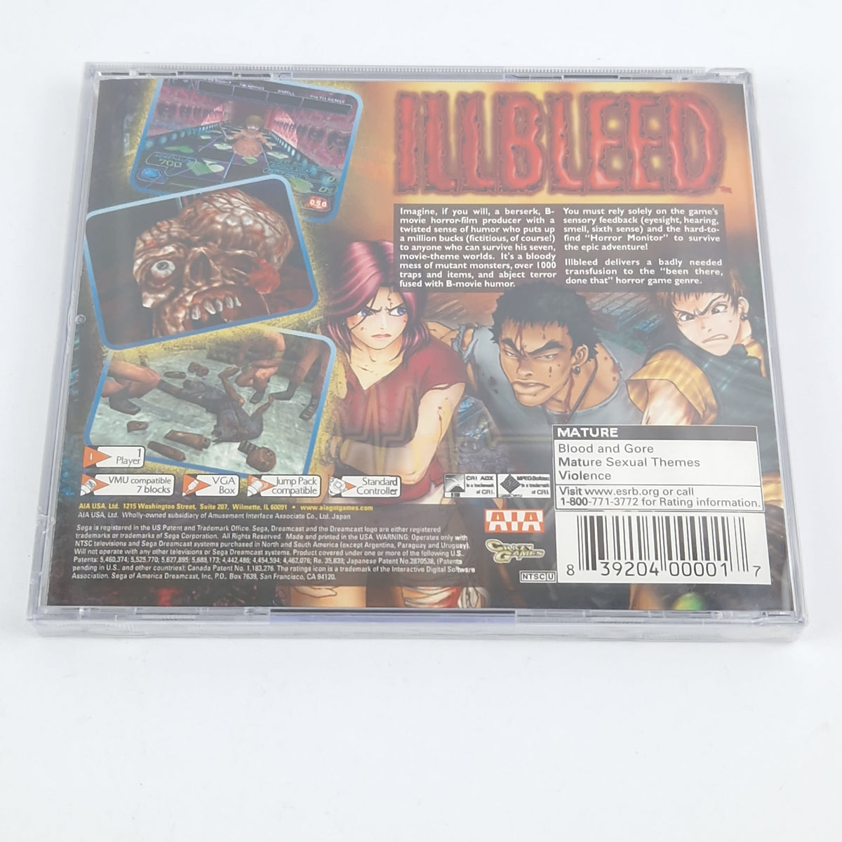 Sega Dreamcast Spiel – Illbleed Neu NTSC-USA OVP