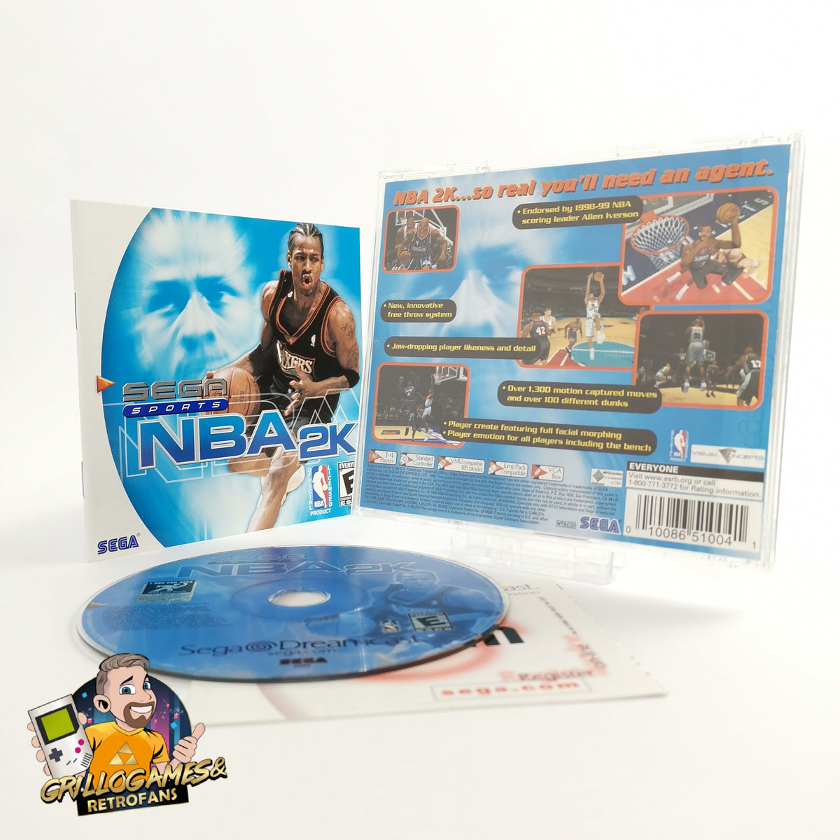 Sega Dreamcast Spiel – NBA 2K Basketball OVP NTSC-USA