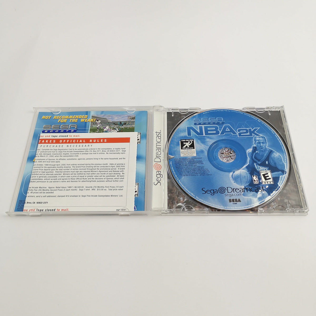 Sega Dreamcast Spiel – NBA 2K Basketball OVP NTSC-USA