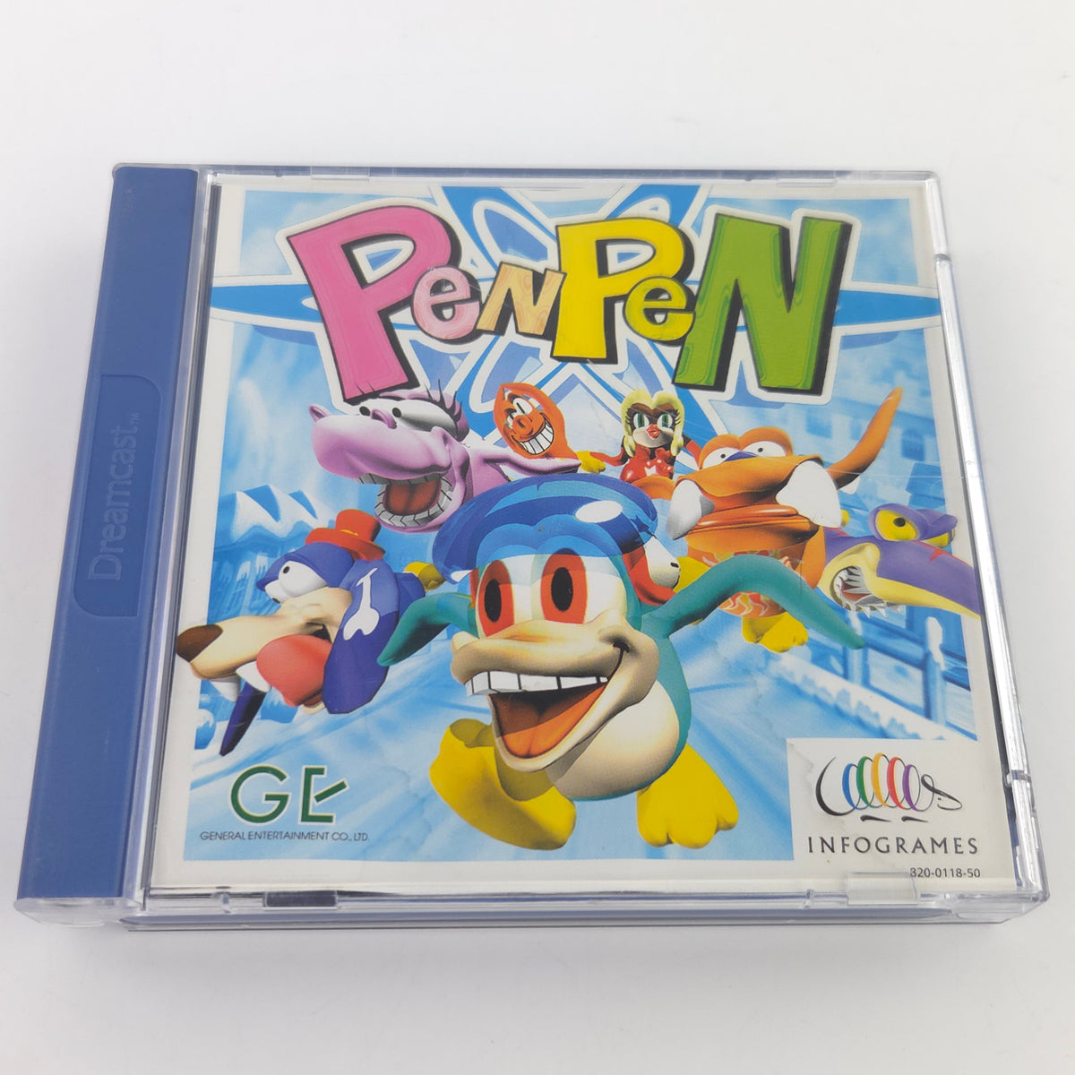 Sega Dreamcast Spiel PenPen OVP PAL Infogrames CD-ROM