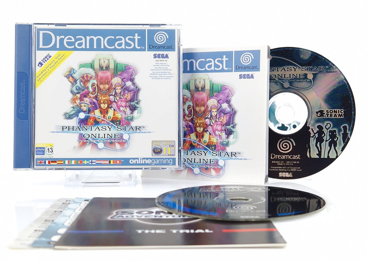 Sega Dreamcast Spiel – Phantasy Star Online PAL OVP CIB