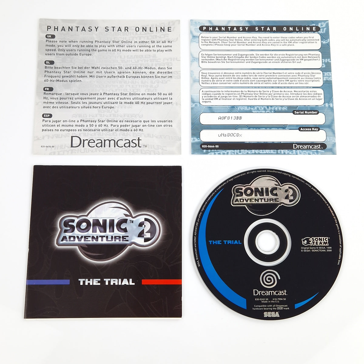 Sega Dreamcast Spiel – Phantasy Star Online PAL OVP CIB