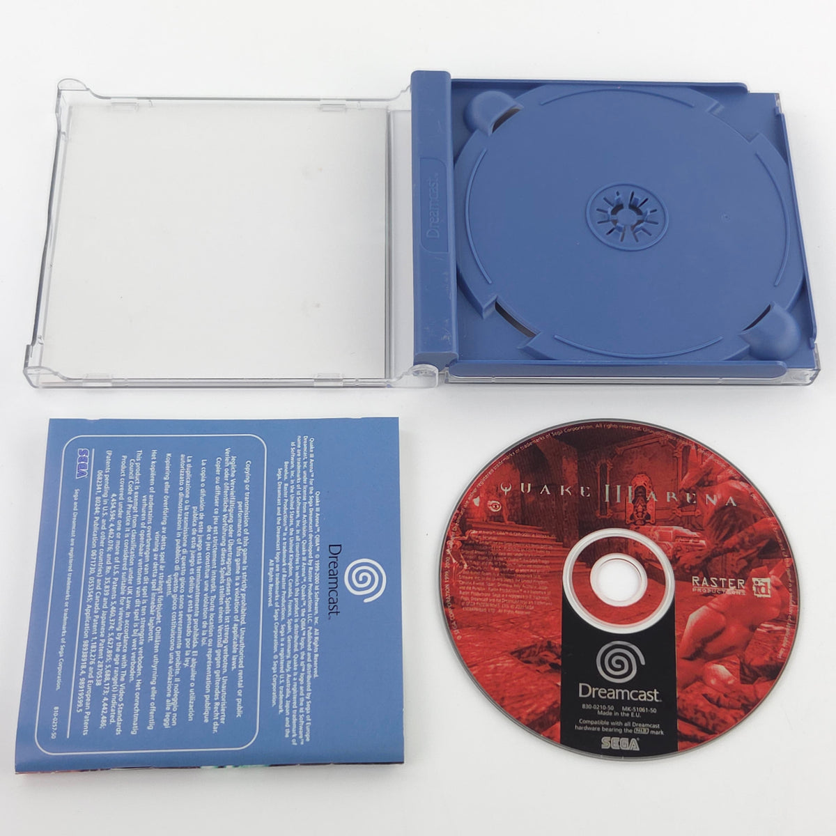 Sega Dreamcast Spiel Quake Arena CD OVP PAL EUR USK18