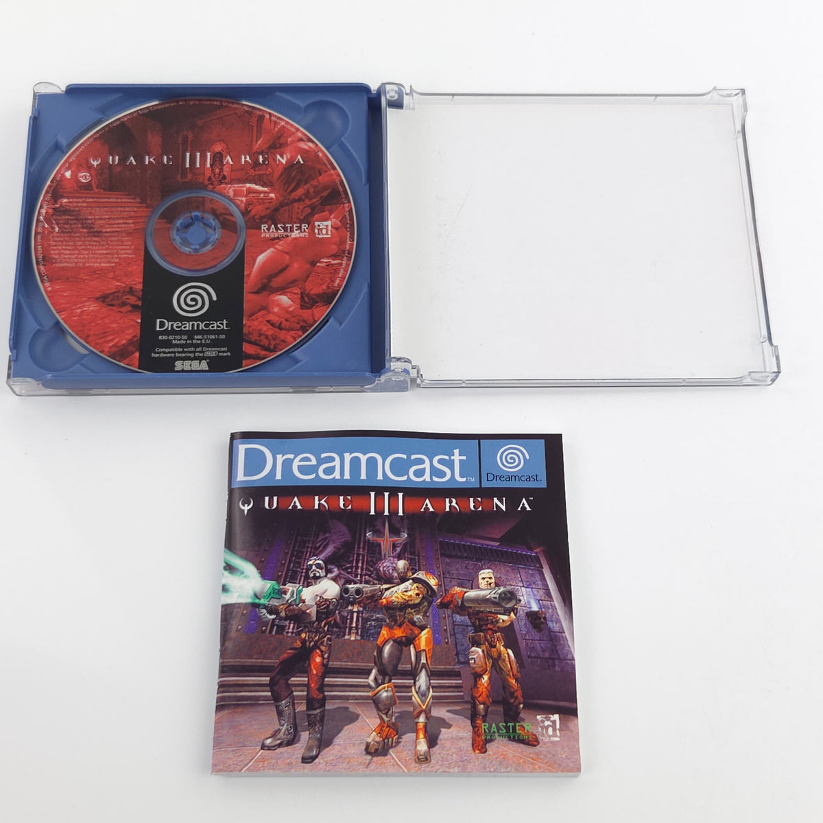 Sega Dreamcast Spiel Quake Arena CD OVP PAL EUR USK18