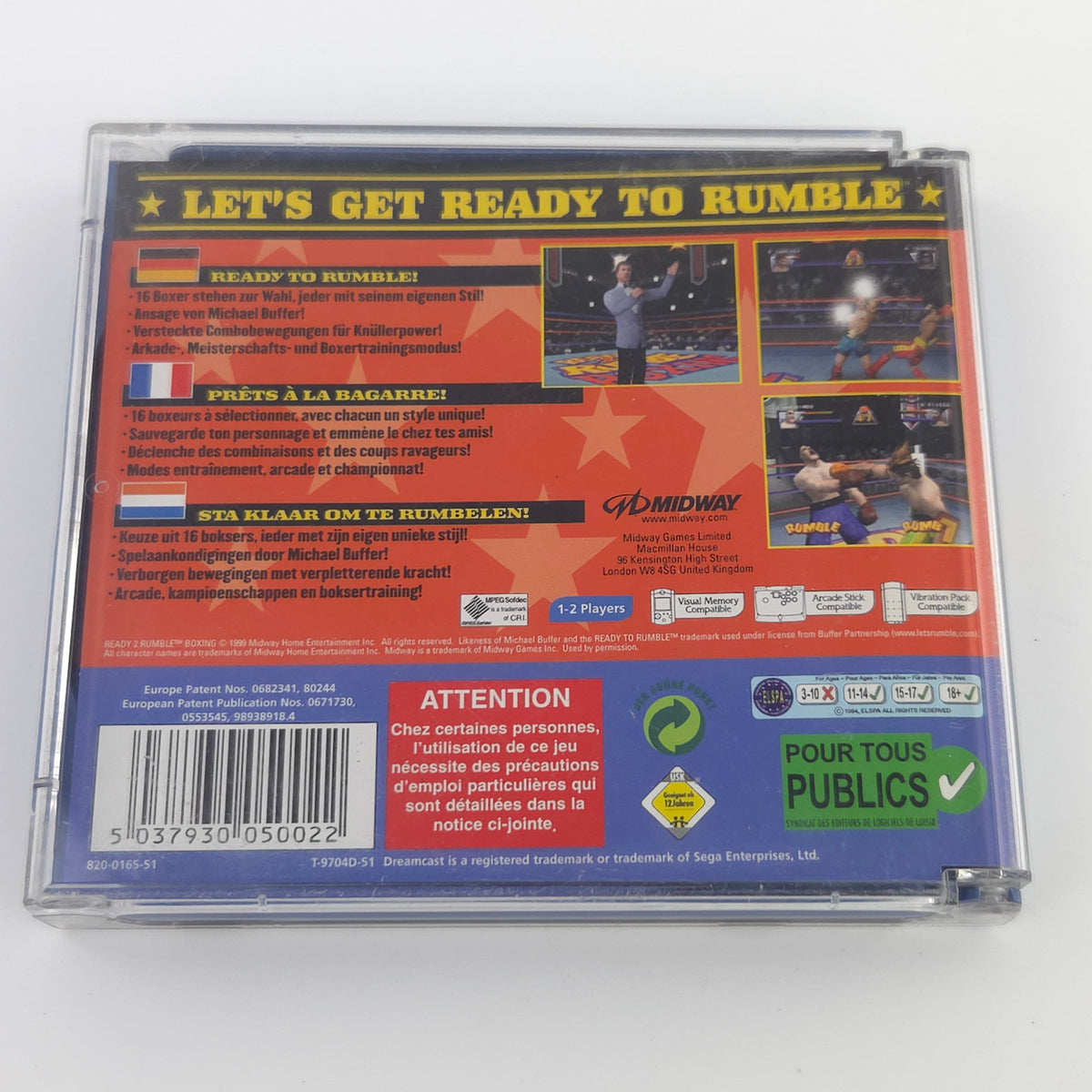 Sega Dreamcast Spiel – Ready 2 Rumble Boxing OVP PAL EUR