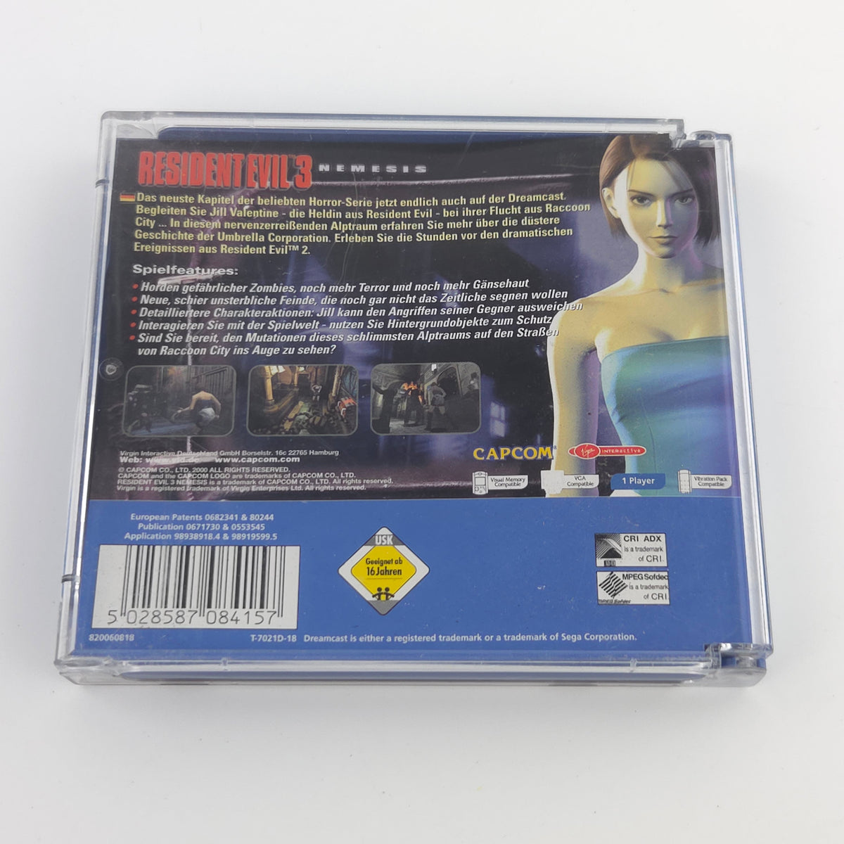 Sega Dreamcast Spiel Resident Evil 3 Nemesis PAL OVP