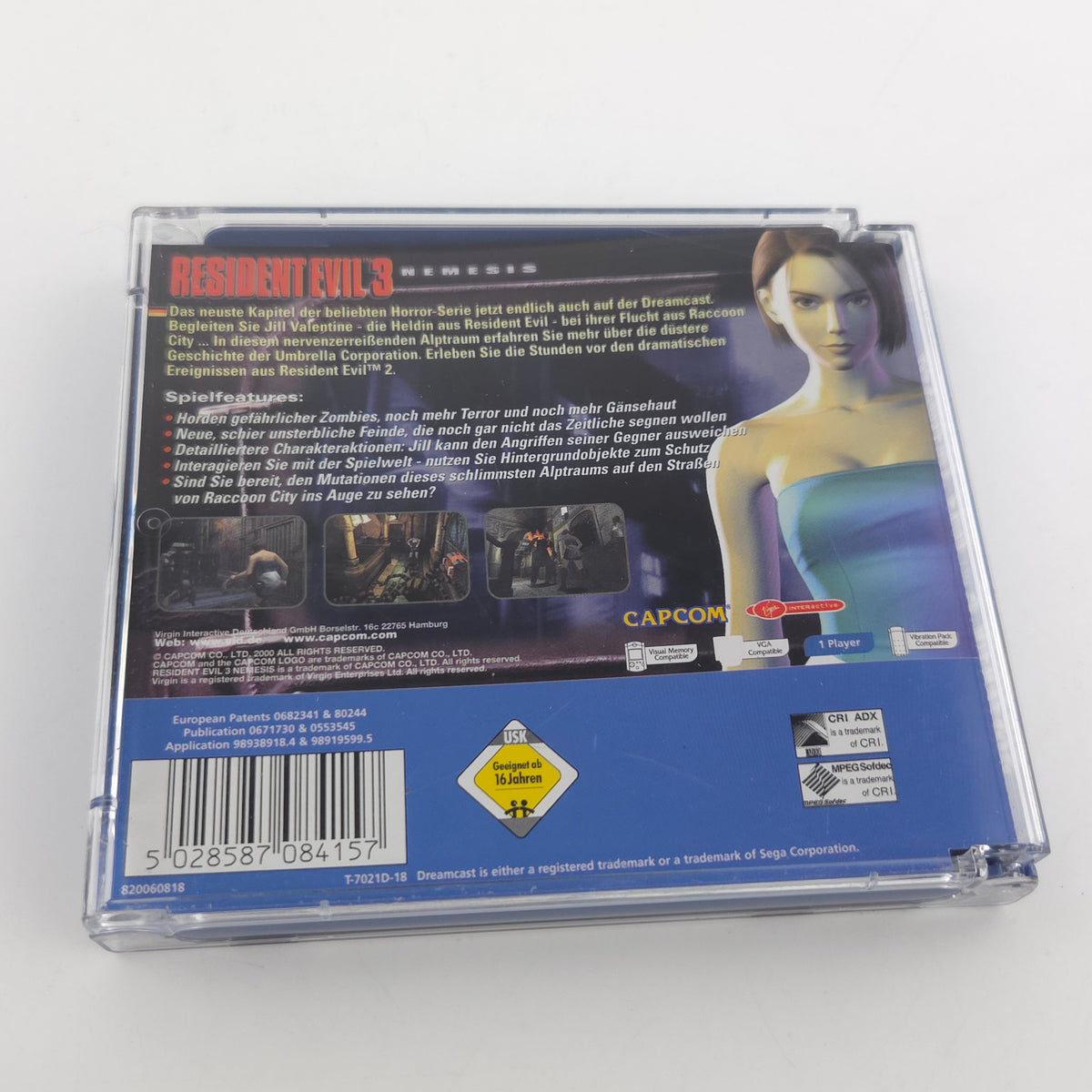 Sega Dreamcast Spiel Resident Evil 3 Nemesis PAL OVP CIB