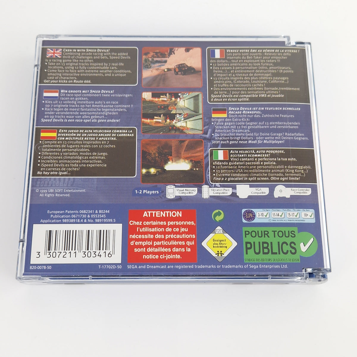 Sega Dreamcast Spiel – Speed Devils (PAL OVP CIB)