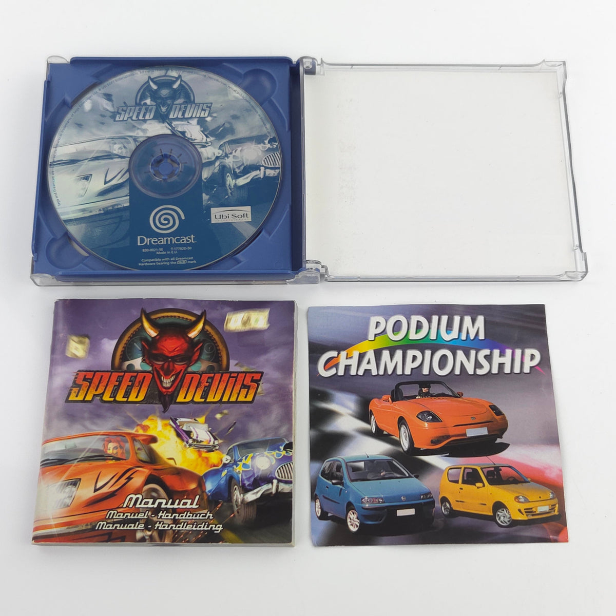 Sega Dreamcast Spiel Speed Devils OVP PAL Ubi Soft