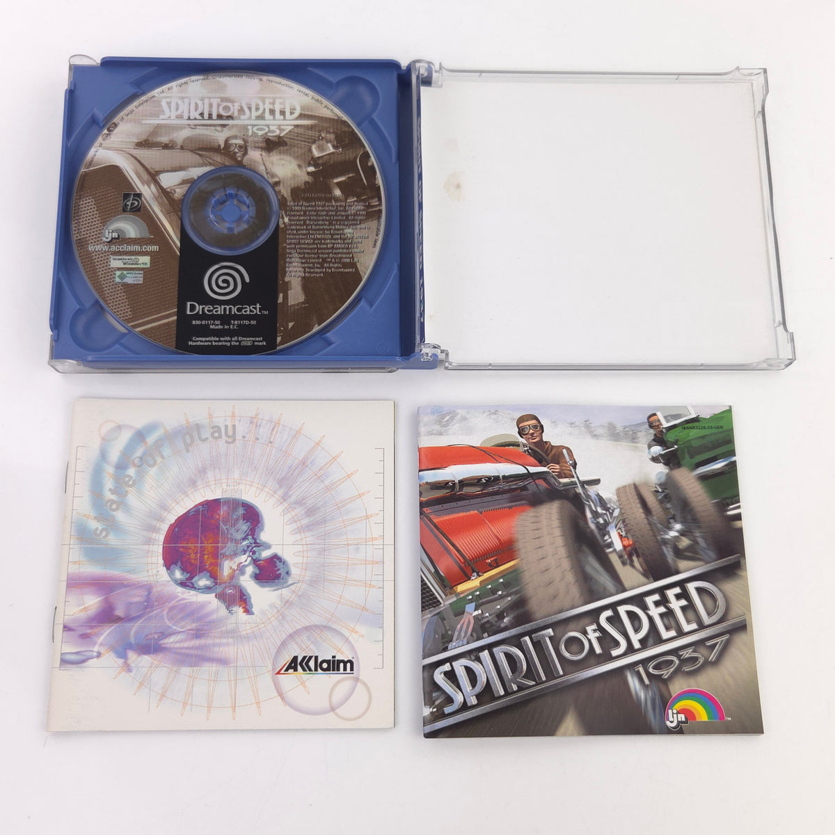 Sega Dreamcast Spiel Spirit of Speed 1937 OVP CIB PAL DE